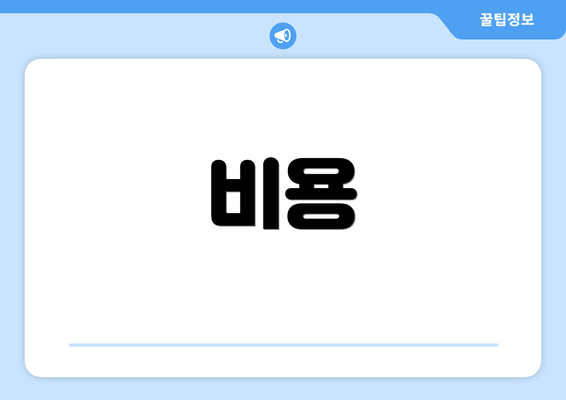 비용
