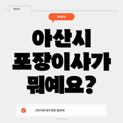 아산시 포장이사가 뭐예요?