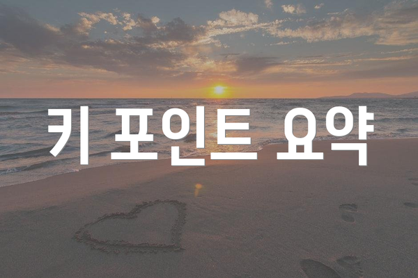 키 포인트 요약