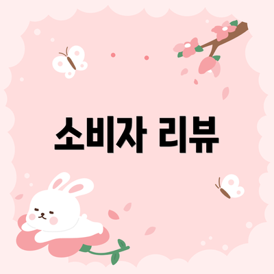 소비자 리뷰