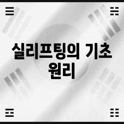 실리프팅의 기초 원리