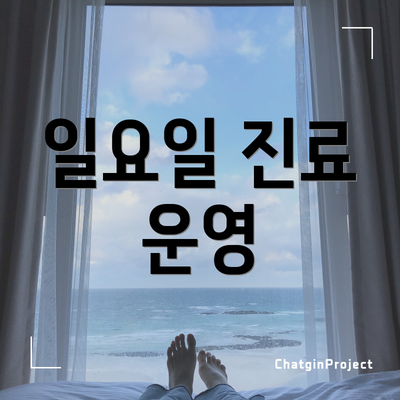 일요일 진료 운영