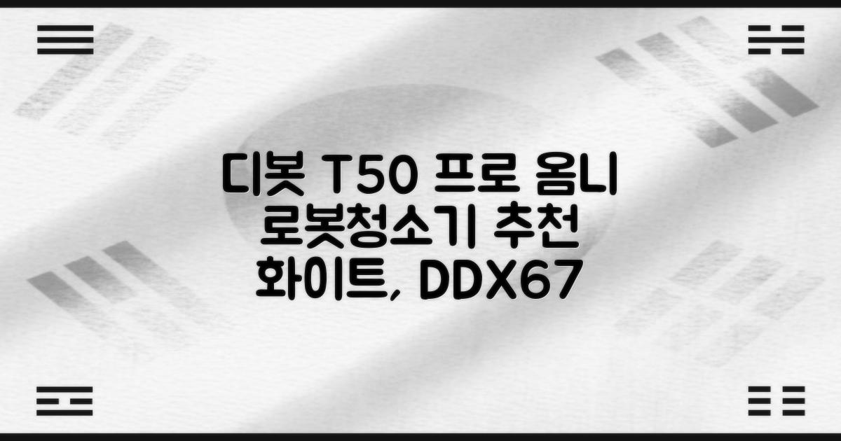 ECOVACS 디봇 T50 프로 옴니 로봇청소기 DDX67, 화이트 추천 리뷰