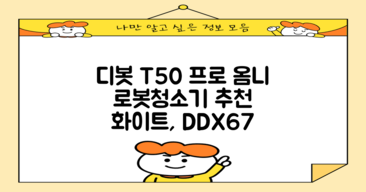 ECOVACS 디봇 T50 프로 옴니 로봇청소기 DDX67, 화이트 추천 리뷰