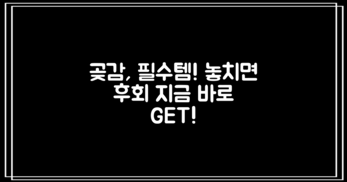 곶감, 이제는 필수템!